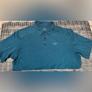Arcteryx Pelion Polo - Large - Teal